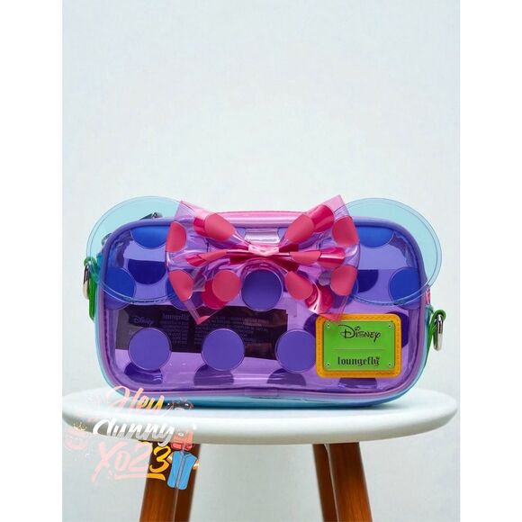 Loungefly Disney Minnie Mouse Polka Dot Crossbody Bag - Picture 1 of 5